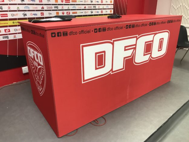 comptoir en tissu tendu